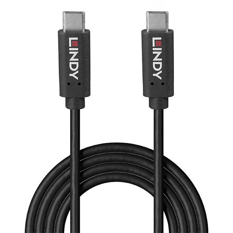 Lindy 36975 câble USB USB 3.2 Gen 2x2 0,5 m USB C Noir