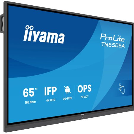 iiyama TN6505A-B1AG Signage Display 163.8 cm (64.5") 500 cd/m² 4K Ultra HD Touchscreen