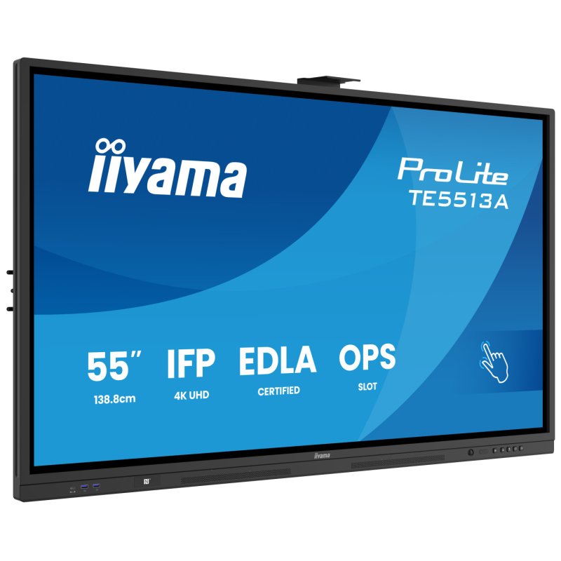 iiyama TE5513A-B2AG Signage Display 138.7 cm (54.6") Wi-Fi 4K Ultra HD Touchscreen Built-in processor Android