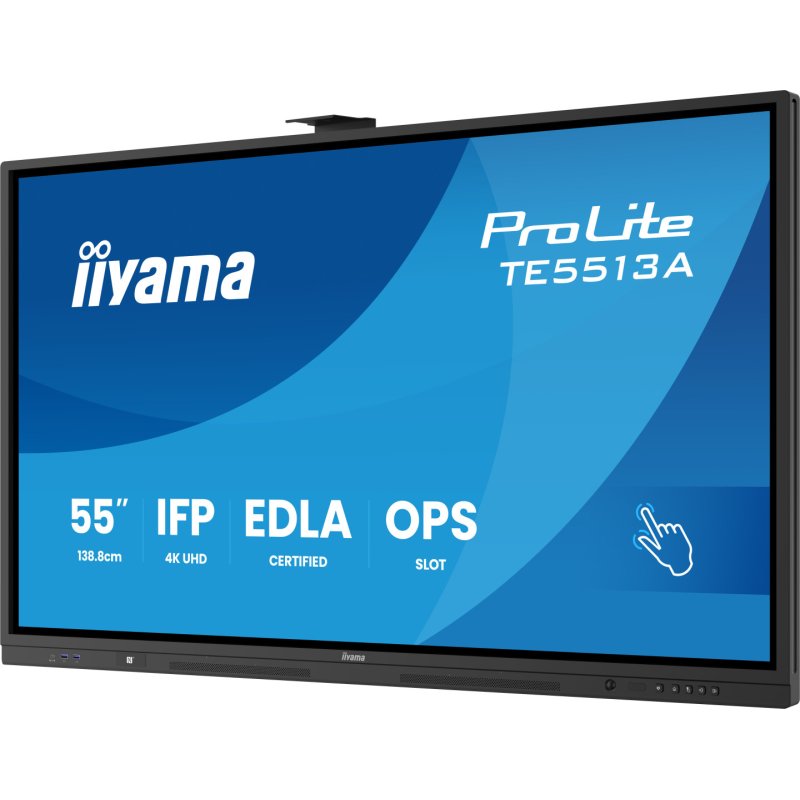 iiyama TE5513A-B2AG Signage Display 138.7 cm (54.6") Wi-Fi 4K Ultra HD Touchscreen Built-in processor Android