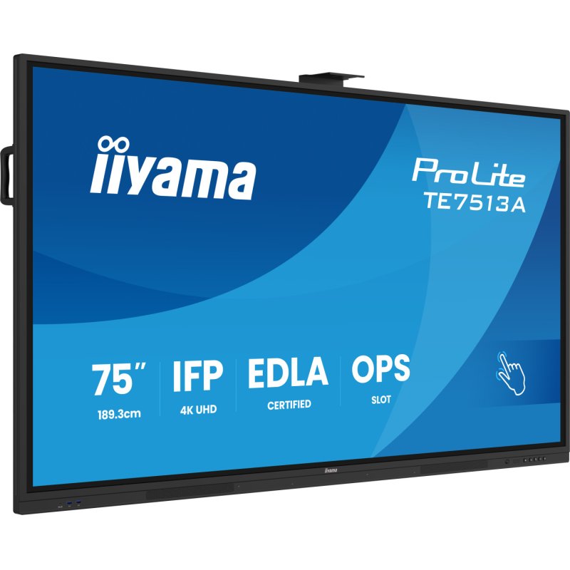 iiyama TE7513A-B2AG Signage Display 190.5 cm (75") Wi-Fi 500 cd/m² 4K Ultra HD Touchscreen Built-in processor Android