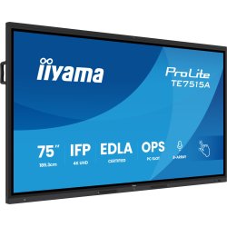 iiyama TE7515A-B2AG Signage Display Kiosk design 190.5 cm (75") Wi-Fi 550 cd/m² 4K Ultra HD Touchscreen Built-in