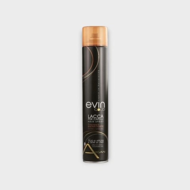 Evin Rhose Evin Gold Hairspray Extra Strong With Argan Oil 750 Ml