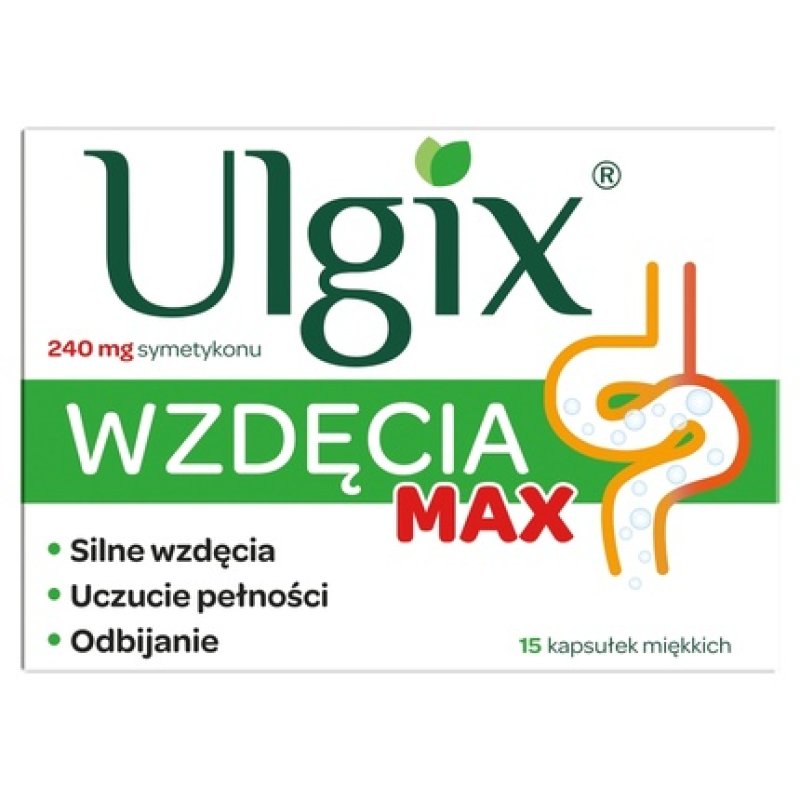 Ulgix Bloating Max Capsules For Bloating And Digestive Problems 15 Pieces