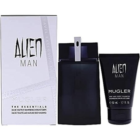 Thierry Mugler Alien Man The Essentials Set EDT 100ml Hair and Body Shampoo 50ml