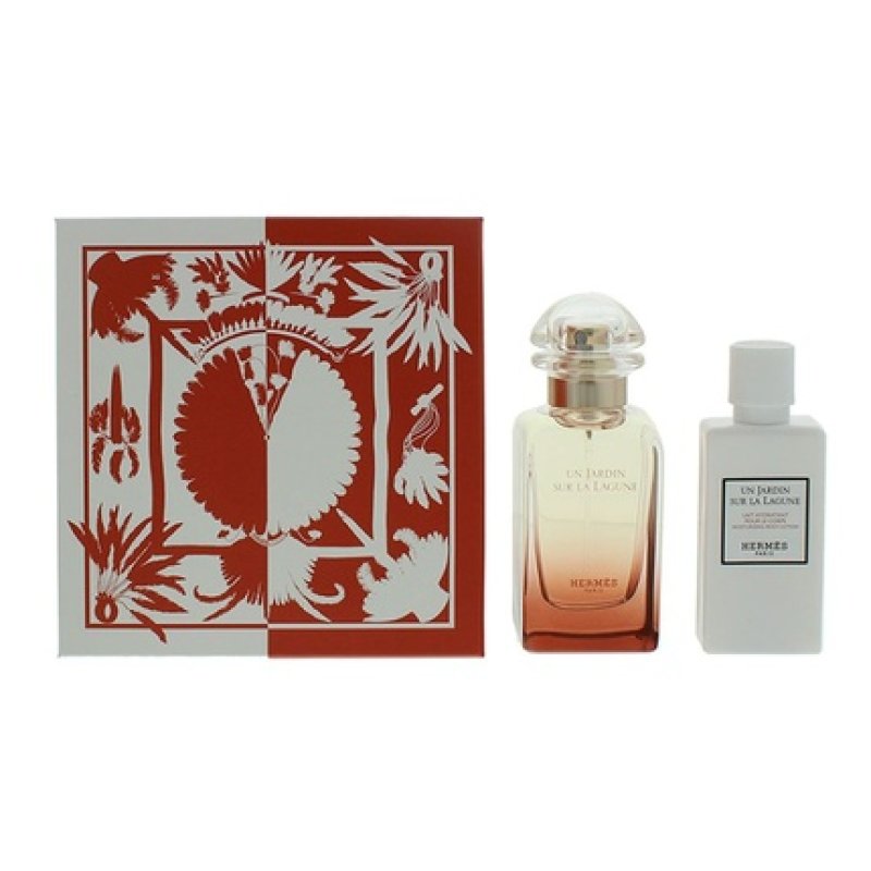 Hermes Un Jardin Sur La Lagune Gift Set Eau De Toilette 50ml And Body Lotion 40ml For Unisex