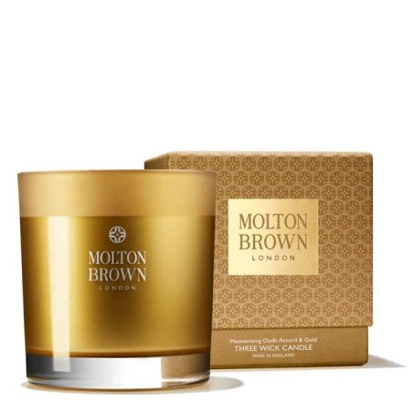 Molton Brown Oudh Accord & Gold bougie en cire Cylindre Or 1 pièce(s)