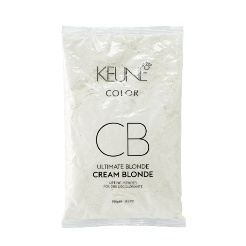 Set Duo Keune Cream Blonde, Pudra decoloranta pentru par refill, 2 x 500 g