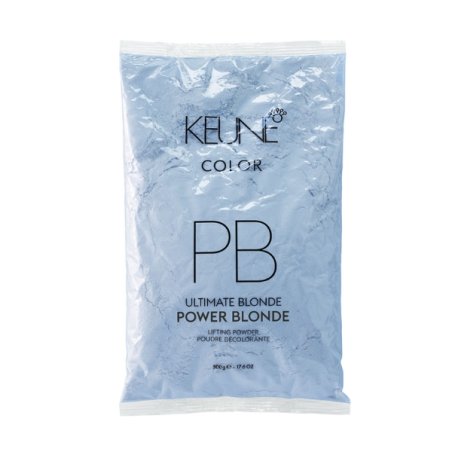 Set Duo Keune Power Blonde, Pudra decooranta pentru par refill, 2 x 500 g