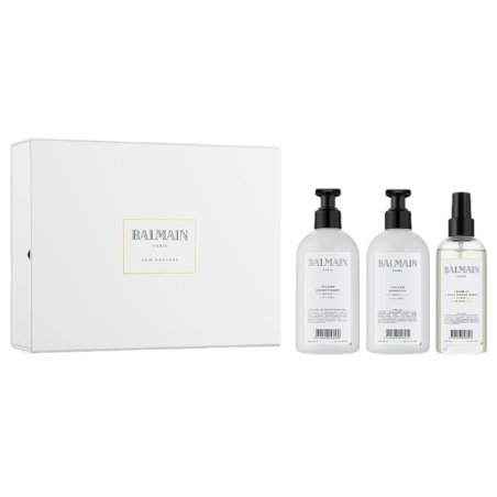 Set Balmain Professionnel Volume Sampon 300 ml Balsam 300 ml Spray Leave-In 200 ml Perie scalp