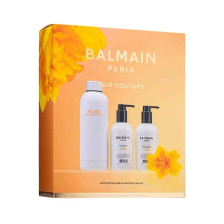 Set Balmain Professionnel Moisturizing Sampon 300 ml Balsam 300 ml Sticla de apa din otel inoxidabil 500ml