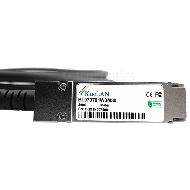 BlueOptics P06149-B24-BL câble InfiniBand et à fibres optiques 2 m QSFP56 Corail, Argent