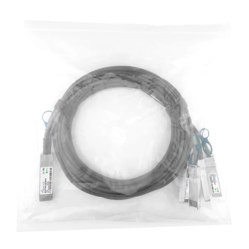 BlueOptics R6F27-63001-BL câble InfiniBand et à fibres optiques 3 m QSFP56 4xSFP56 Noir