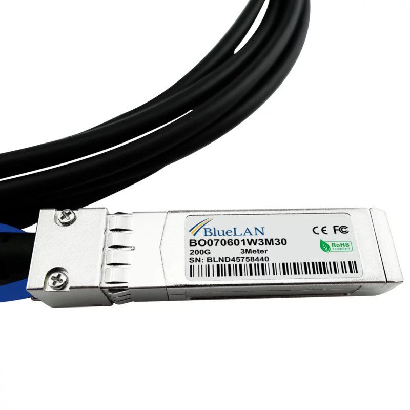 BlueOptics R6F27A-BL InfiniBand/fibre optic cable 3 m QSFP56 4xSFP56 Black