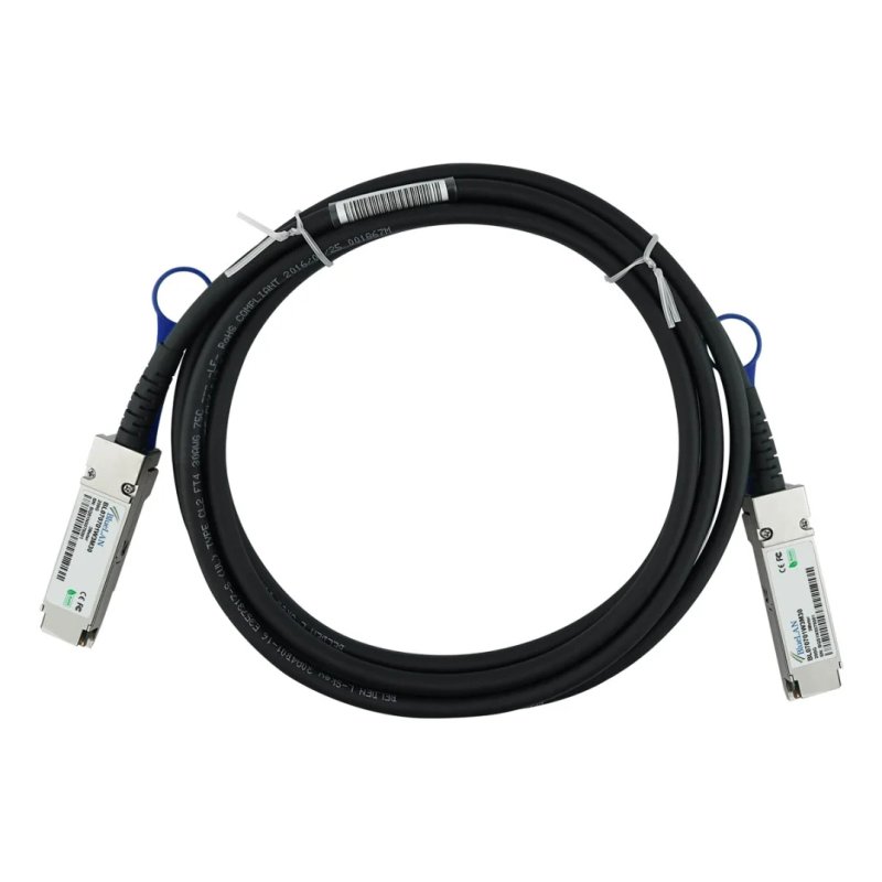BlueOptics Netzwerkkabel CBL-NTWK-0956-QSFP56-3-BL DAC 200Gb/s QSFP56 auf QSFP56 30AWG 300cm
