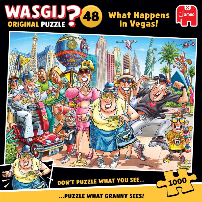 Wasgij Original 48 - Ce qui se passe à Vegas ! (1000 pièces)