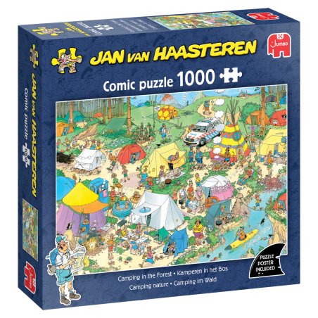 Jan van Haasteren - Camping in the Forest (1000 pieces)