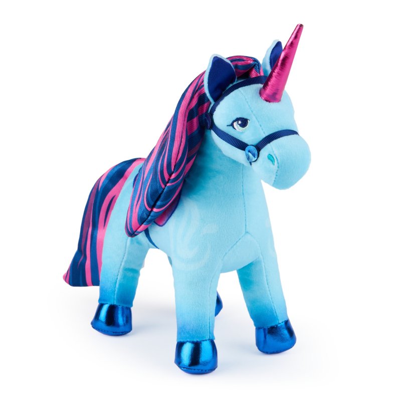 Unicorn Academy Official River Plush Toy, Unicorn Stuffed Animal, Unicorn Toys for Girls Ages 1 & Up, Blue, 7”