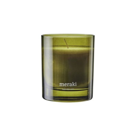 Meraki - Scented candle - Lavender rain - h: 9.5 cm, dia: 8 cm