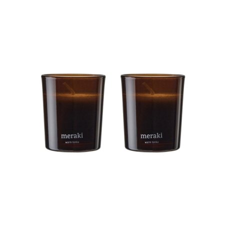 Meraki - Scented candle - Warm tonka - h: 7 cm, dia: 6 cm