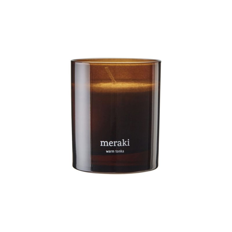 Meraki - Scented candle - Warm tonka - h: 9.5 cm, dia: 8 cm