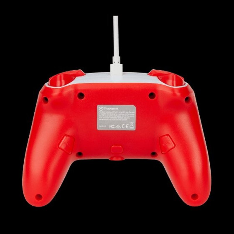PowerA 1518385-01 accessoire de jeux vidéo Gris, Rouge, Blanc USB Manette de jeu Analogique/Numérique Nintendo Switch