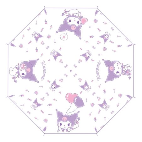 Sanrio Cane Umbrella Kuromi Kawaii Transparent