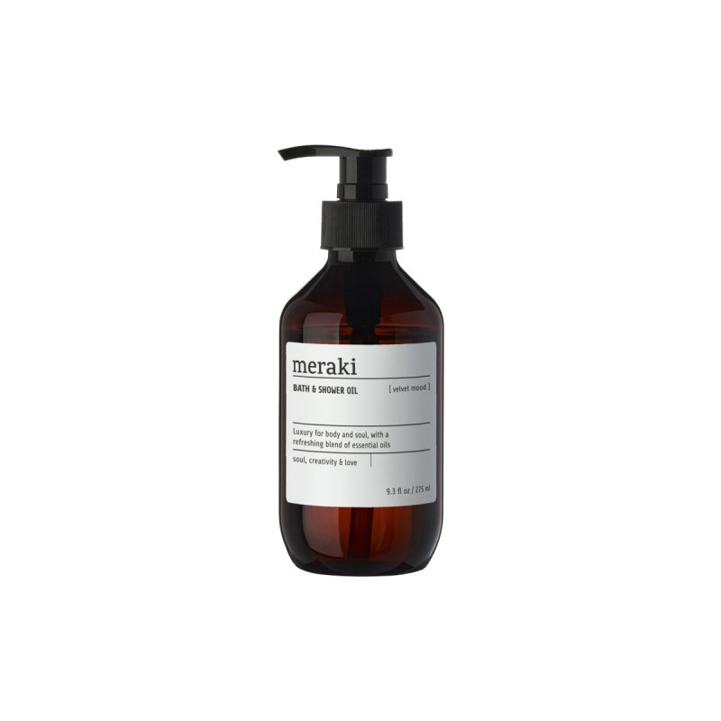 Meraki - Bath & Shower Oil, Velvet Mood - h: 16 cm, dia: 6 cm