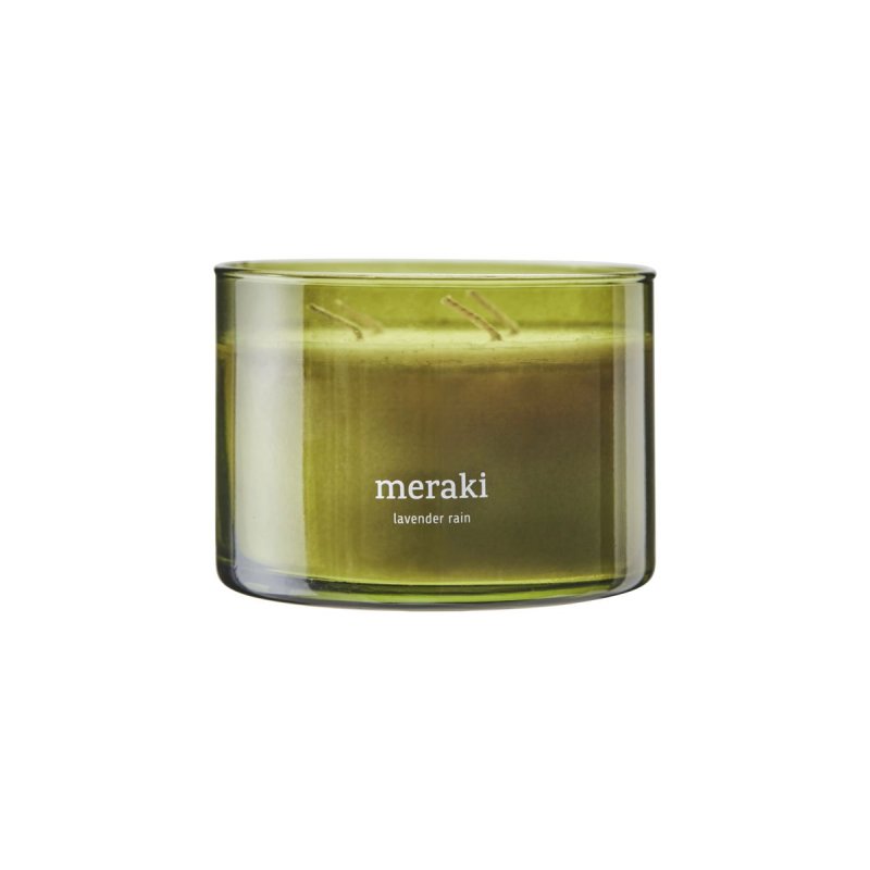 Meraki - Scented candle - Lavender rain - h: 7.5 cm, dia: 10 cm