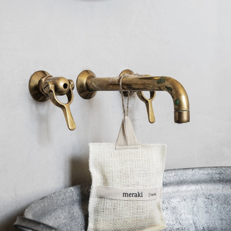 Meraki - Bath mitt - Herbs - 13 cm x 15.5 cm x 3 cm