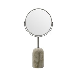 Meraki - Two-sided mirror, MKMarble - Beige - h: 40 cm, d: 8 cm, dia: 19 cm