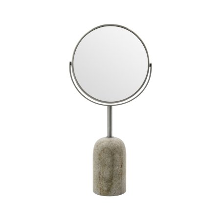 Meraki - Two-sided mirror, MKMarble - Beige - h: 40 cm, d: 8 cm, dia: 19 cm