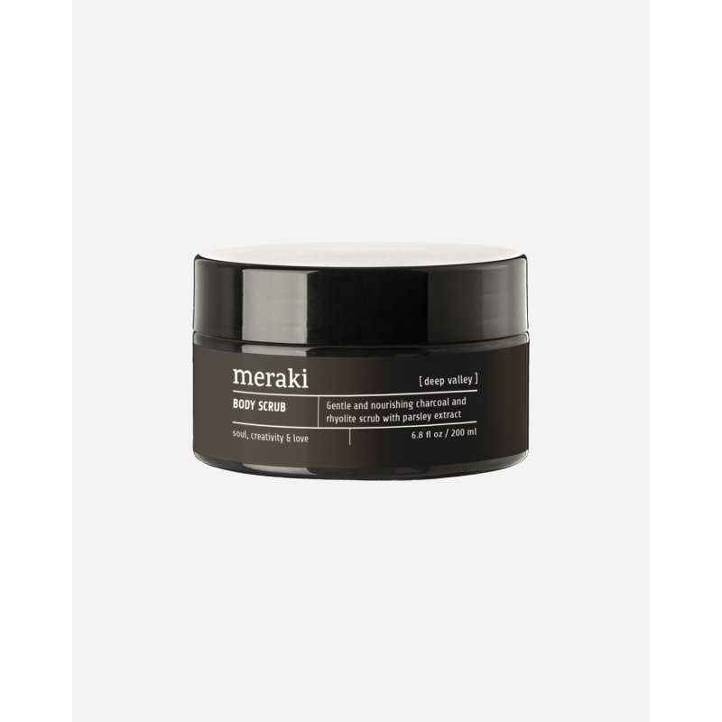 Meraki - Charcoal bodyscrub - Grey - 200 ml