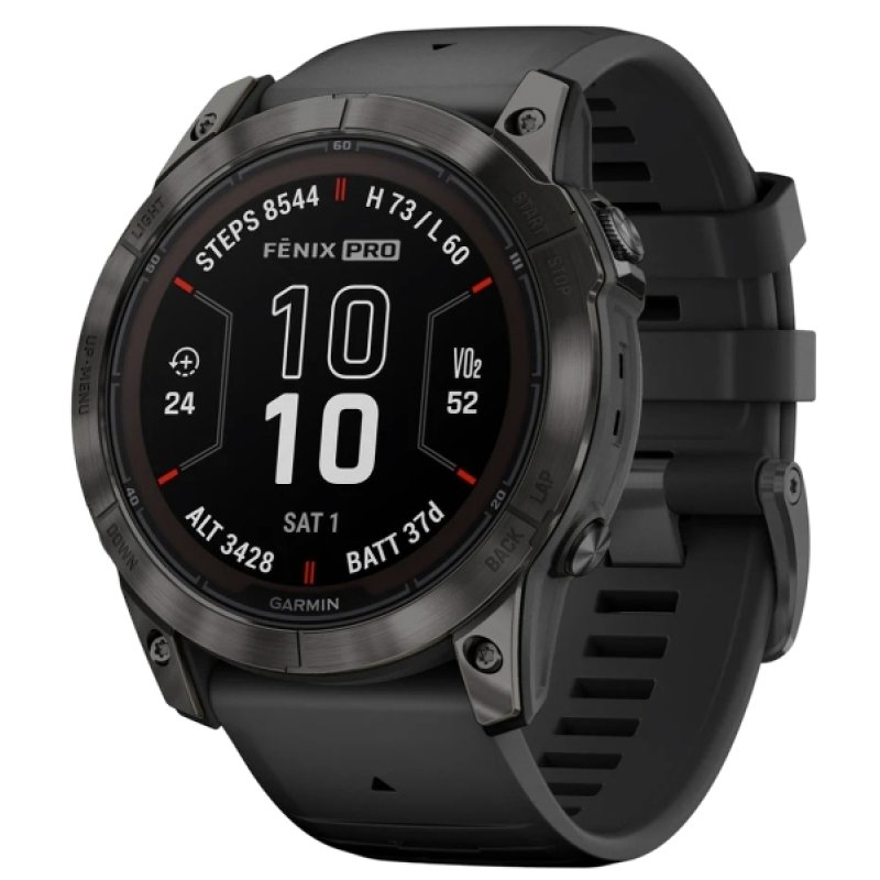 Garmin fenix 7X Pro 3.56 cm (1.4 ) MIP 51 mm Digital 280 x 280 pixels Touchscreen Black Wi-Fi GPS (satellite)