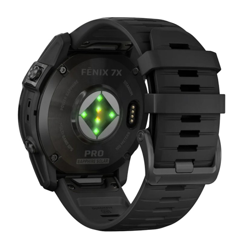 Garmin fēnix 7X Pro 3,56 cm (1.4") MIP 51 mm Numérique 280 x 280 pixels Écran tactile Noir Wifi GPS (satellite)
