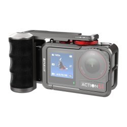 Metal protective case with Puluz handle for DJI Osmo Action 5 Pro / Action 4 / Action 3