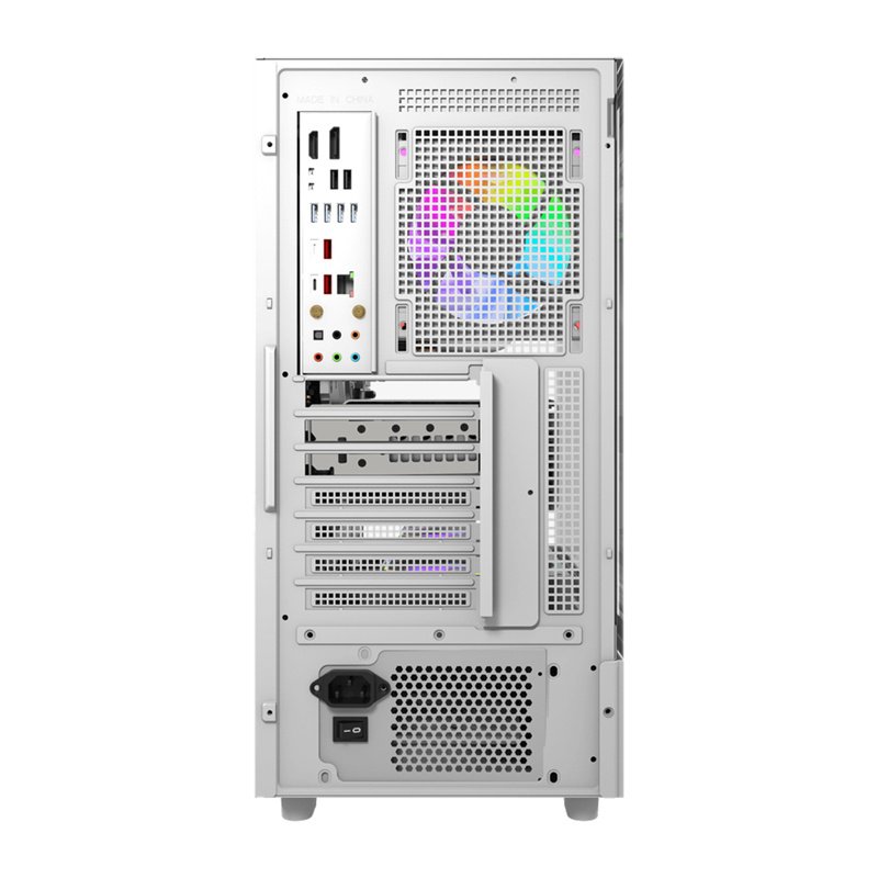 DarkFlash DS950V computer case with display (white) 6 fans