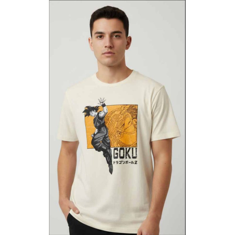 DRAGON BALL Z - Goku Dragon - T-Shirt Homme (L)