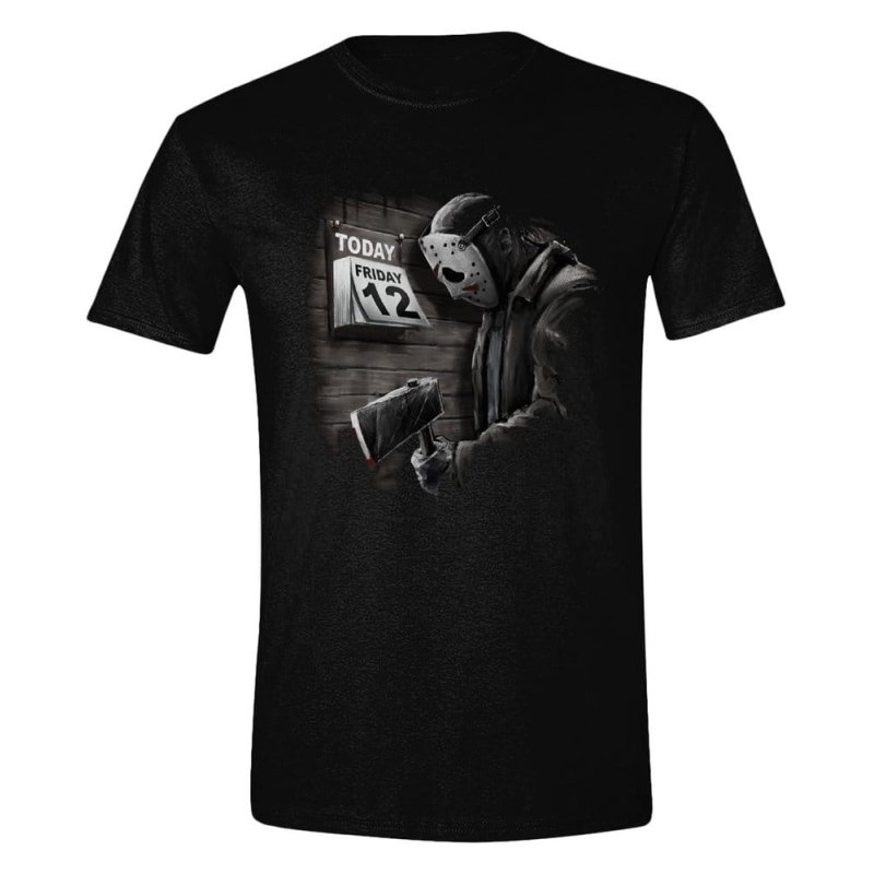 Friday 13th - Jason Calendar Waiting Black T-Shirt M