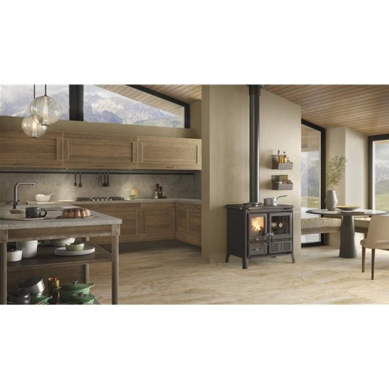 Cuisinière à bois GARDENIA.16ACIERNOIRANTHRACITE