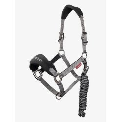 Lemieux - Vogue Headcollar & Leadrope - Black - Cob
