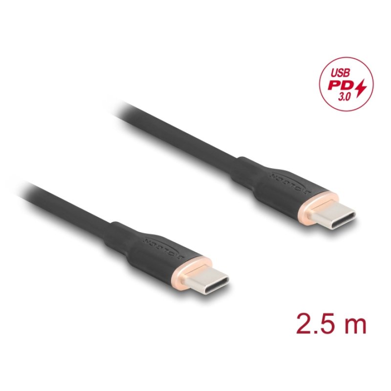DeLOCK 81239 USB cable USB 2.0 2.5 m USB C Black