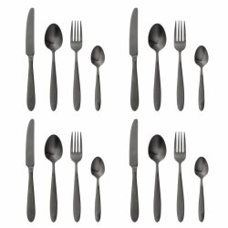 Bloomingville 82072855 flatware set 16 pc(s) Black