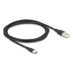 DELOCK USB 2.0 Kabel USB Typ-A St USB Typ-C St 2.5m schw.