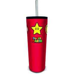 TUMBLER AVEC PAILLE INOX SUPER MARIO 770ML