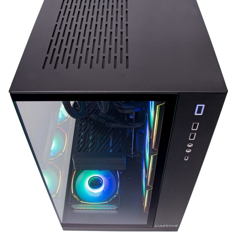 Captiva PC Highend Gaming R89-109 AMD Ryzen 9 9950X, 64GB DDR5 RAM, Nvidia Geforce RTX 5080 (16GB GDDR7), 2x 2TB M.2 ,