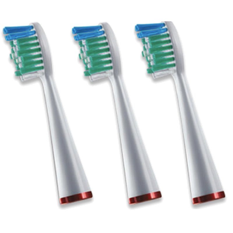 Waterpik Standard Brush Heads Replacement Sonic Toothbrush Heads for Sensonic and Complete Care 3 Count
