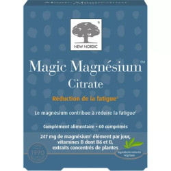 New Nordic Magic Magnesium Citrate Fatigue 60 Tablets