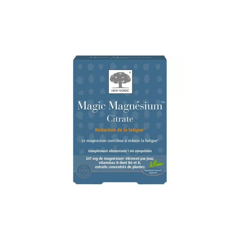 New Nordic Magic Magnesium Citrate Fatigue 60 Tablets
