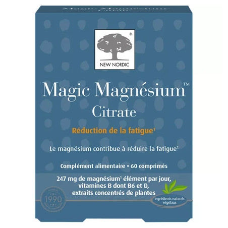 New Nordic Magic Magnesium Citrate Fatigue 60 Tablets